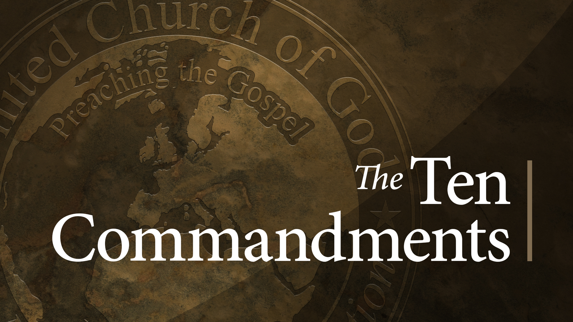 The Ten Commandments Series | United Church Of God